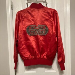 Vintage Embroidered Texas Bomber Jacket